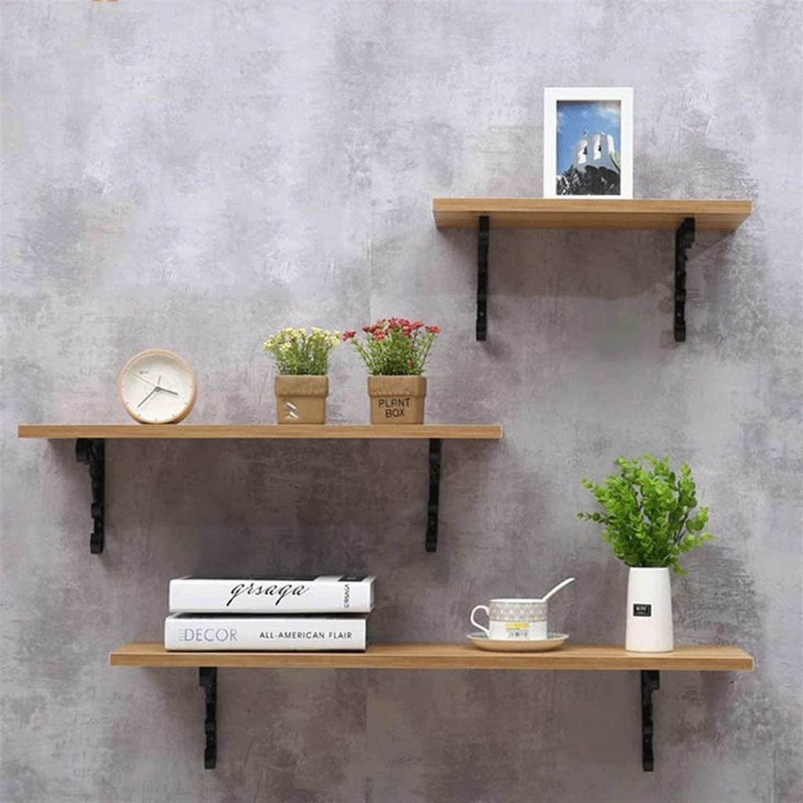 3台セット ウォールシェルフ ウォールシェルフ 3個セット スクエア 壁掛け 棚 ウォールラック